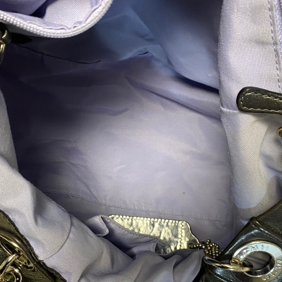 Coach Alex Op Art Print shoulder bag with matching wristlet - Picture 14 of 15